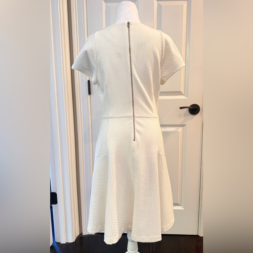 Banana Republic Cream Textured Midi Dress - Picture 4 of 5